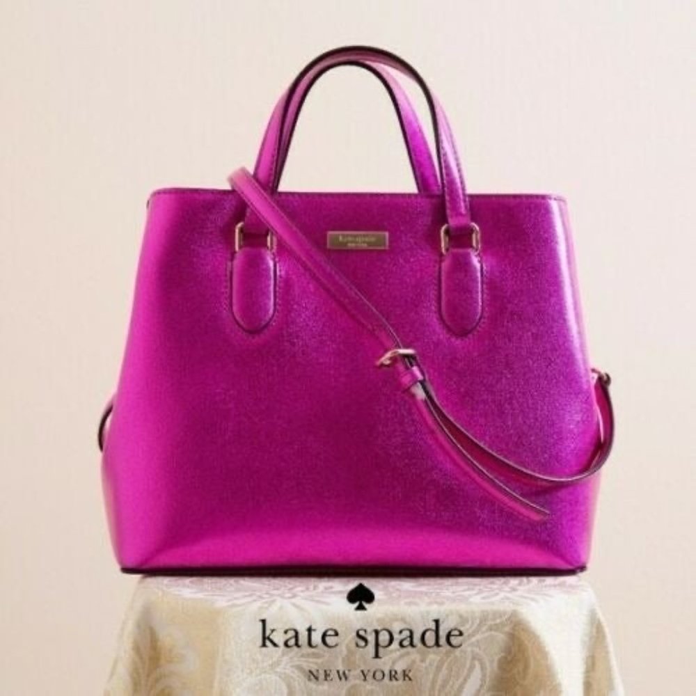 Kate Spade Evangelie Laurel Way Metallic Pink
